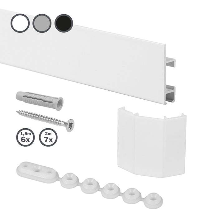 STAS cliprail max + kit: versatile anche su superfici in cartongesso