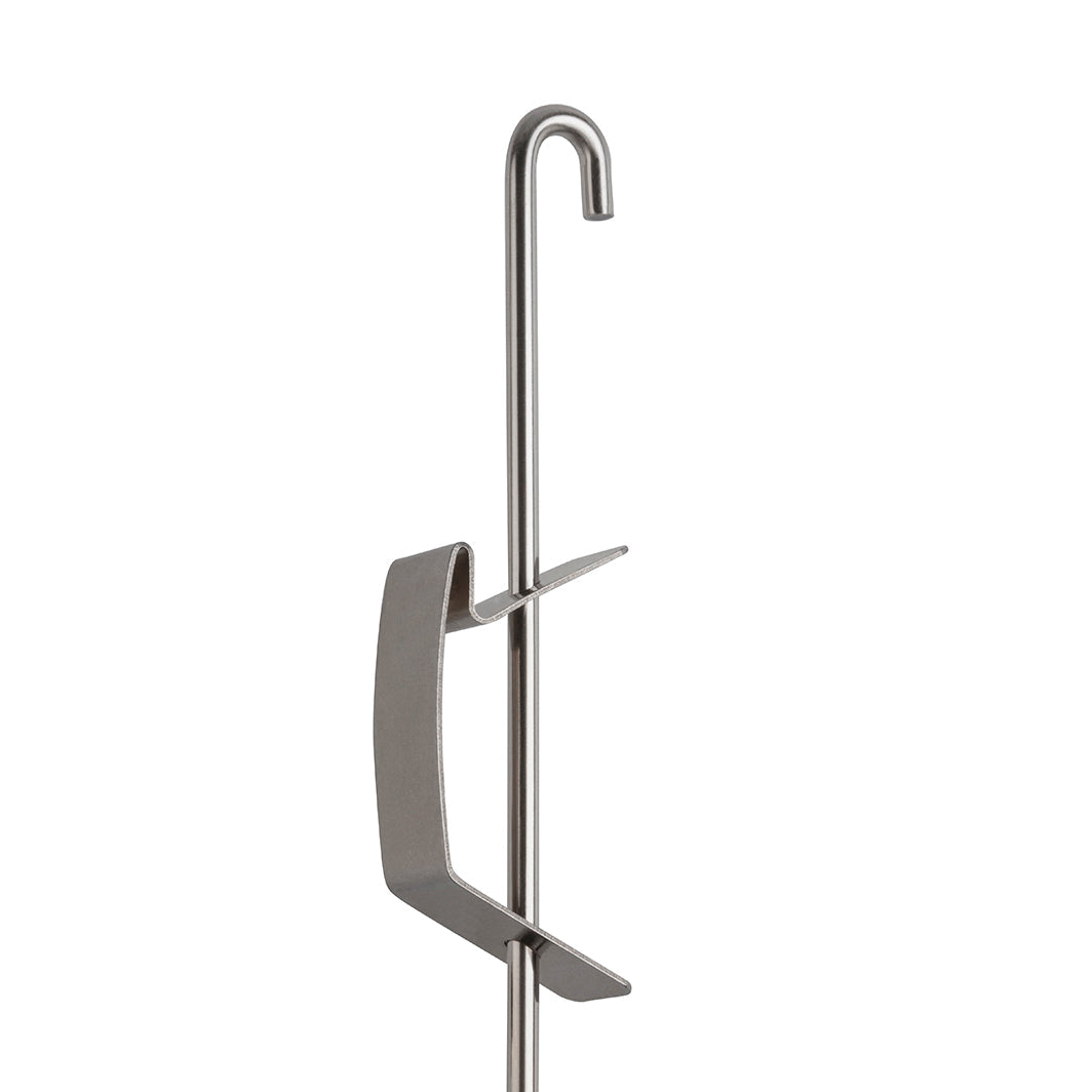 STAS gancio a molla per asta 3 mm, compatibile con sistema j-rail, carico massimo 15 kg.