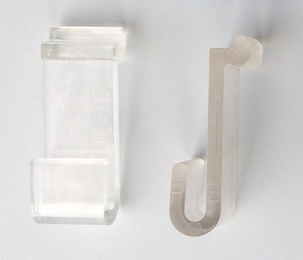 Gancio STAS per pareti divisorie, trasparente