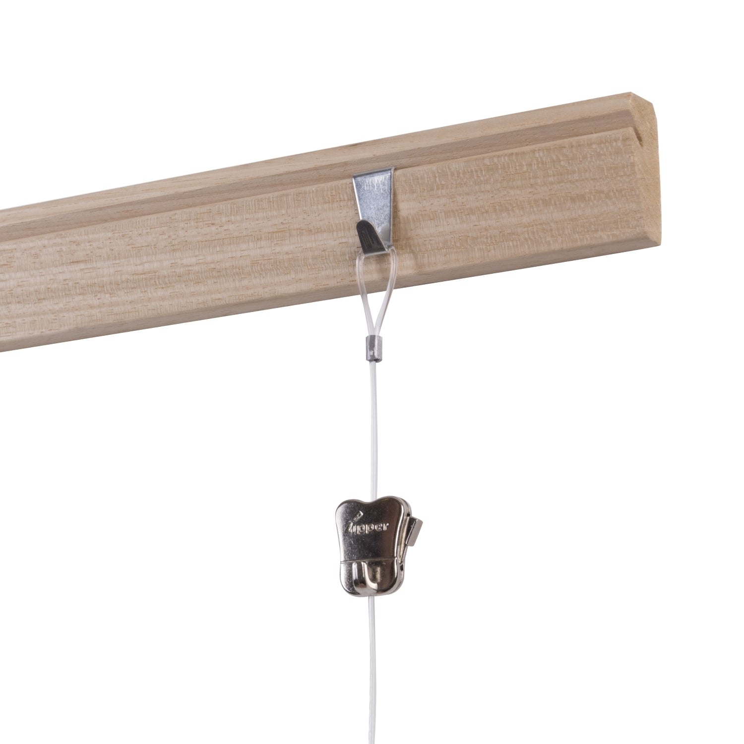 STAS riva binario in legno Ayous, ideale per appendere opere d'arte in modo flessibile e moderno.