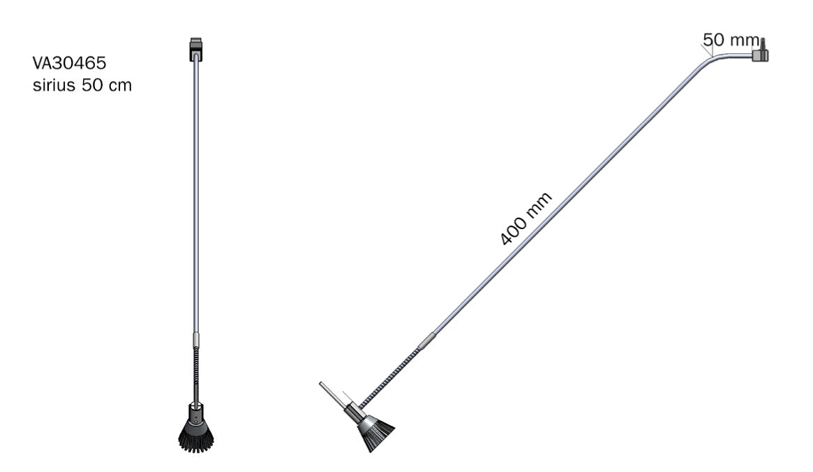 STAS multirail armatura sirius 65 cm, fascio di luce ampio e diffuso.