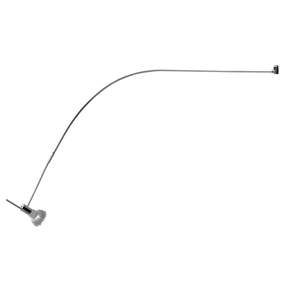 STAS multirail armatura signo - cromo, 7cm: armadio curvo facile da agganciare, finitura cromata elegante.