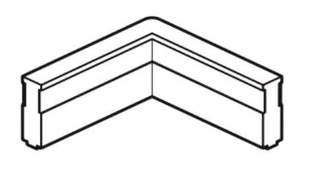 STAS multirail 12V angolare, connettore corrente per binari