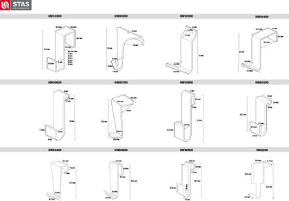STAS gancio divisoria PE trasparente