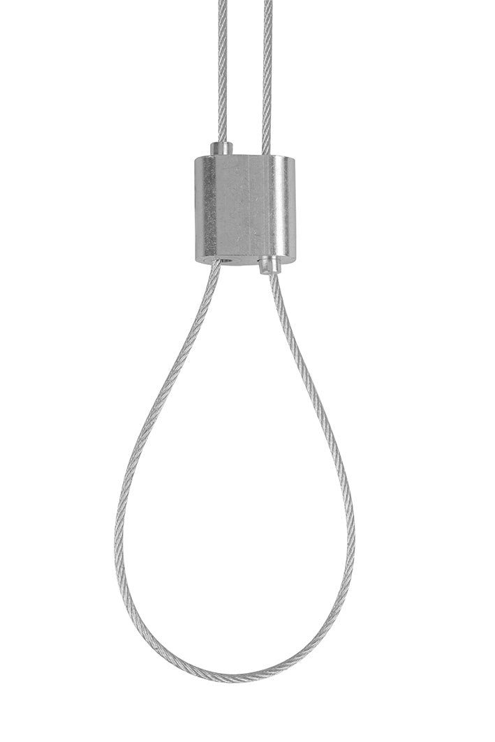 STAS kit con gancio di sicurezza e cavo d'acciaio 1,5mm, soluzione affidabile per appendere diversi formati.
