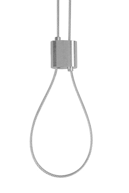STAS kit con gancio di sicurezza e cavo d'acciaio 1,5mm, soluzione affidabile per appendere diversi formati.