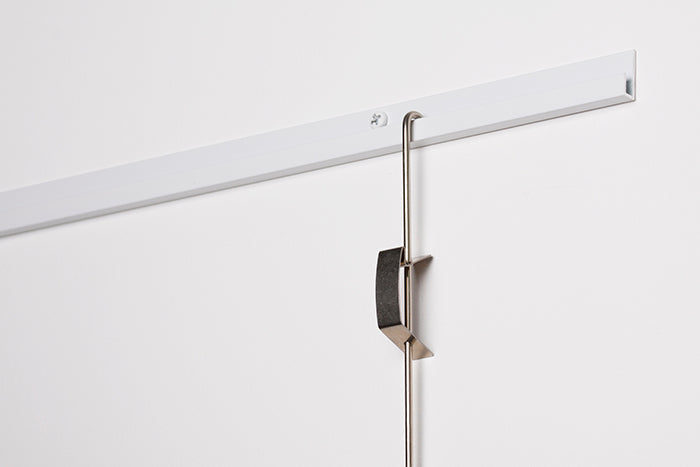 STAS gancio a molla per asta 3 mm, per j-rail e cobra, fino a 15 kg di supporto.