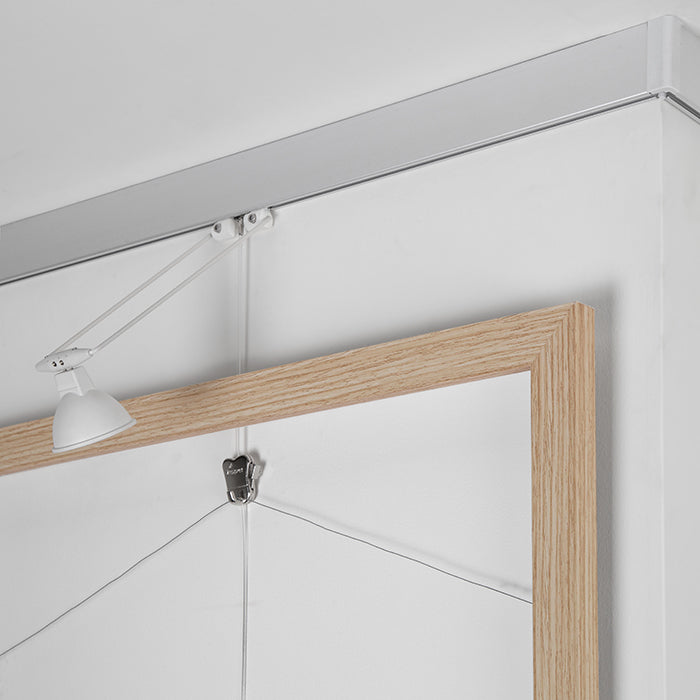 STAS multirail max, ideale per esposizioni artistiche eleganti