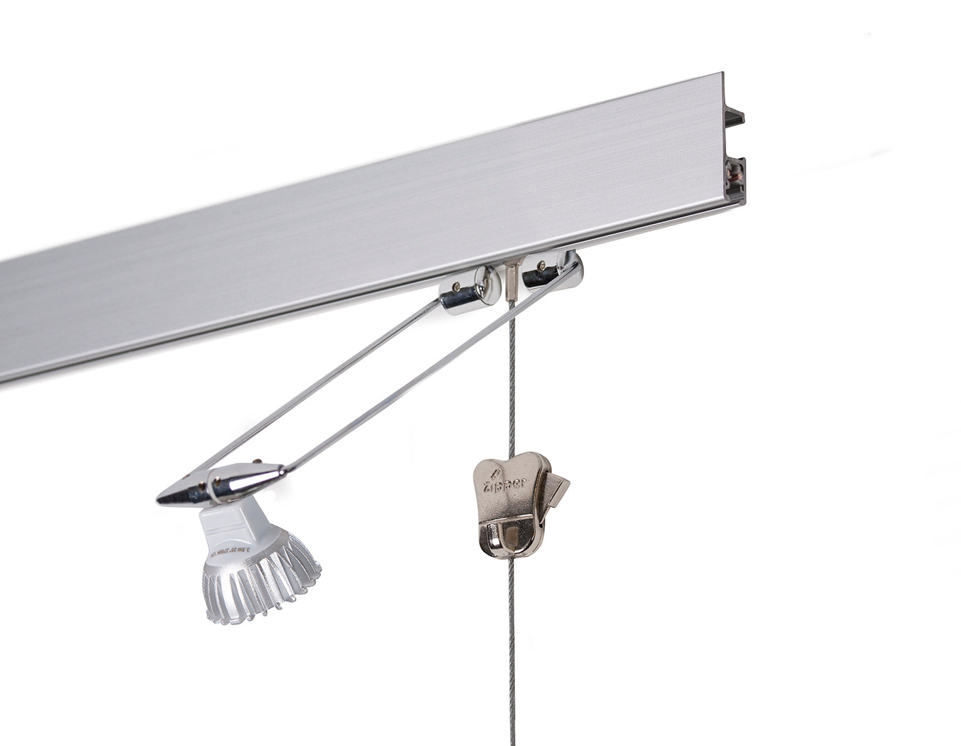 STAS multirail max 200 cm per appendere quadri e illuminare.