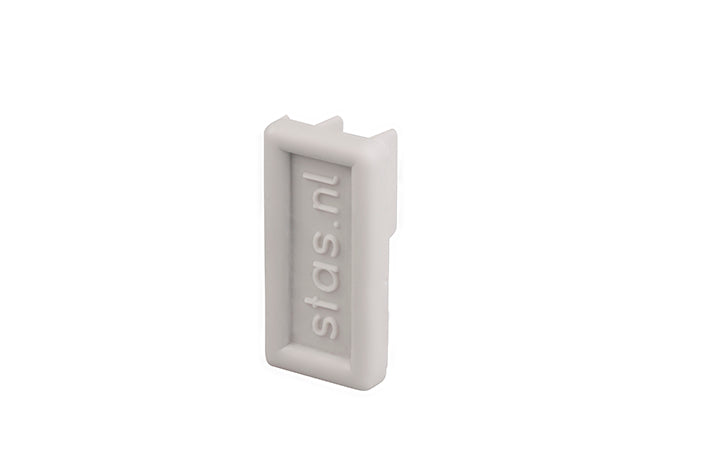 STAS cliprail pro tappo finale bianco VE10200, elegante finitura.