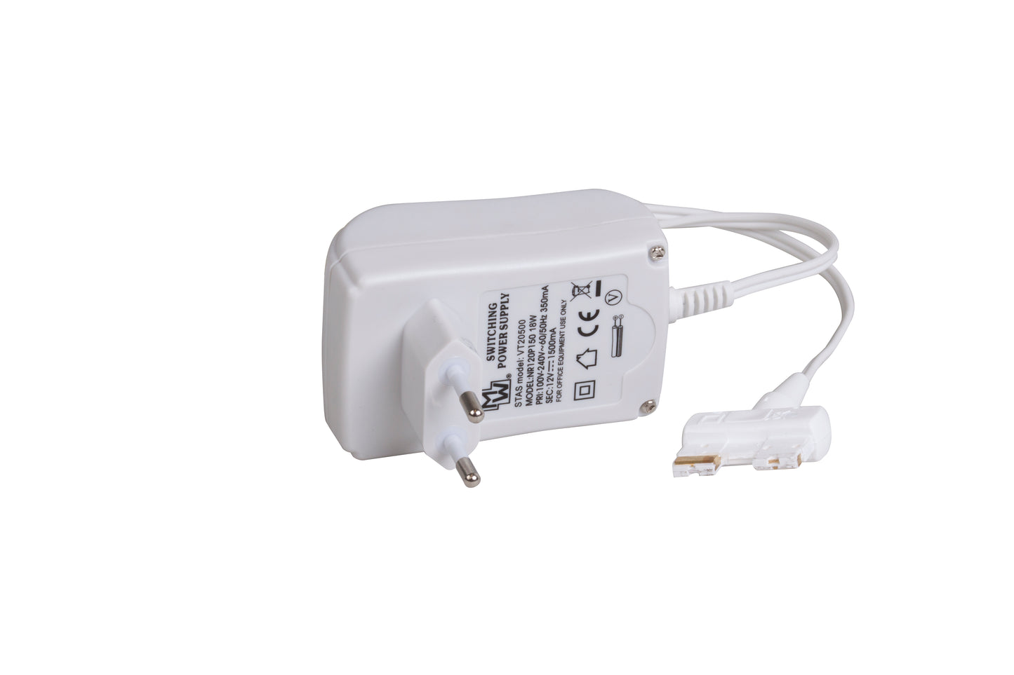 STAS multirail adattatore 18W: max 10 LED da 1,5W, cavo 175 cm.