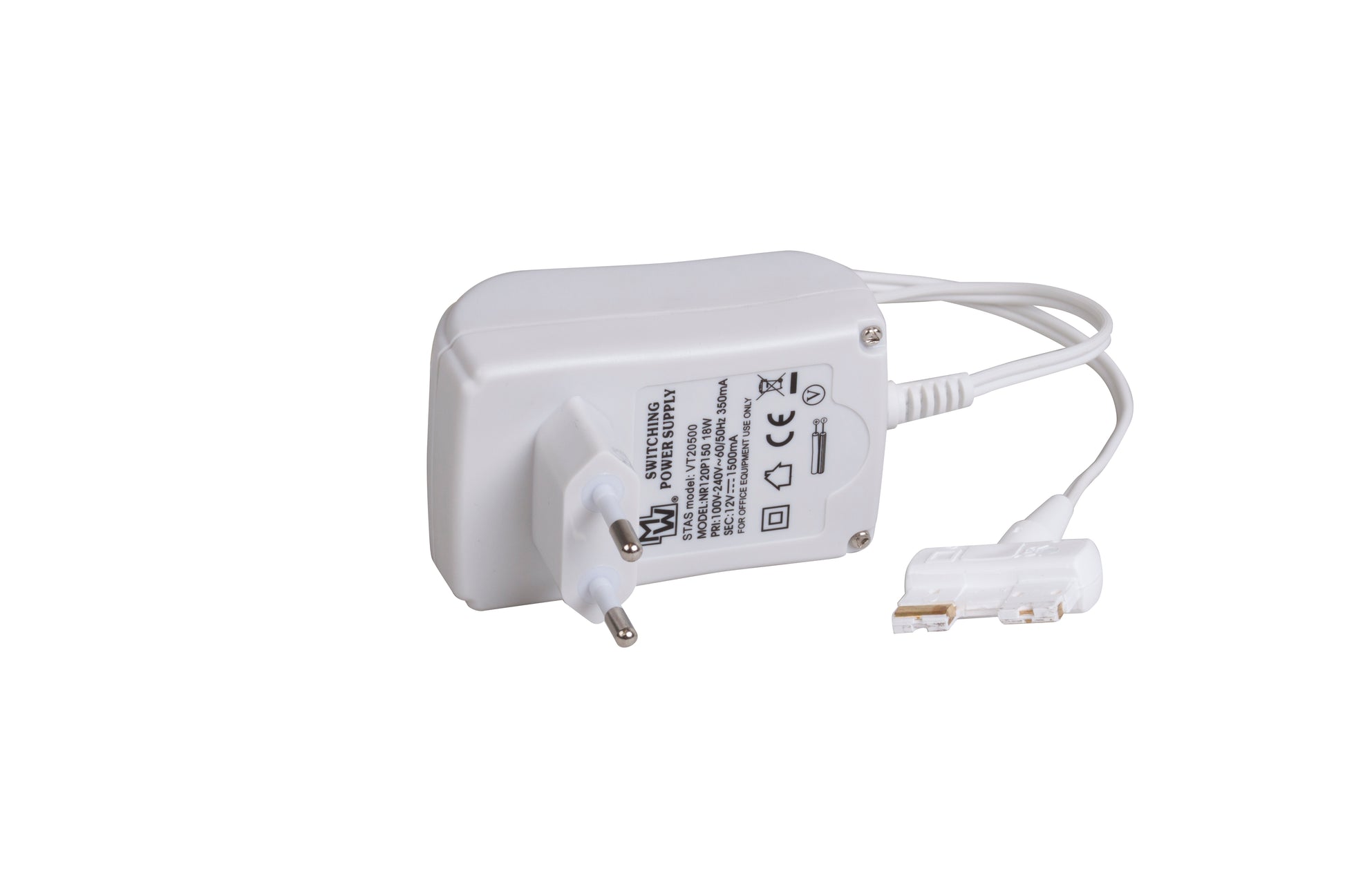 STAS multirail adattatore 18W: max 10 LED da 1,5W, cavo 175 cm.