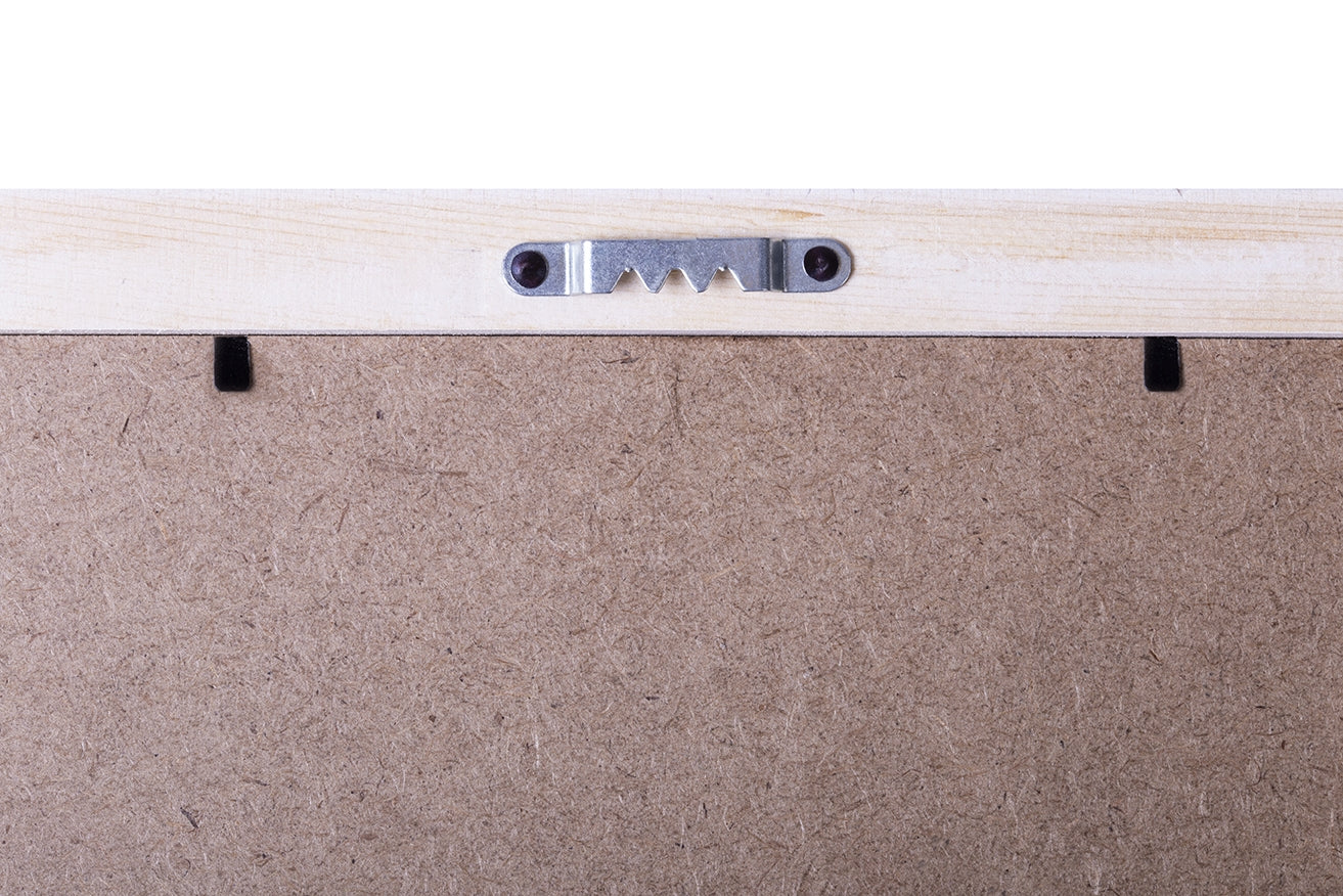 STAS gancio a dente di sega, confezione 4 set, con viti per fissaggio stabile di quadri e cornici.