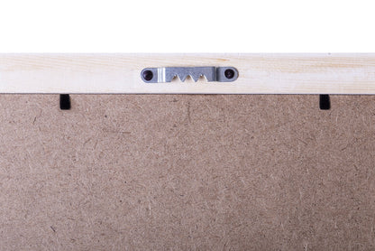 STAS gancio a dente di sega, confezione 4 set, con viti per fissaggio stabile di quadri e cornici.