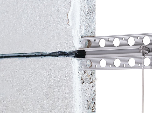 STAS plasterrail - 2cm: realizzato in alluminio anodizzato