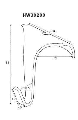 STAS gancio in alluminio per appendere quadri con stile.