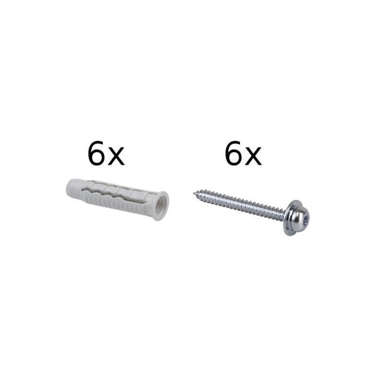 STAS minirail kit d'installazione: include 6 viti a clip e tasselli per fissaggio di 200 cm.