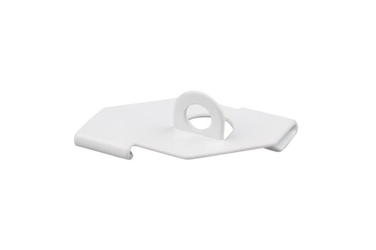 STAS gancio per controsoffitto bianco, ideale per appendere in sicurezza.