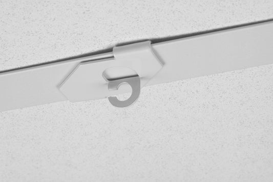 Gancio per controsoffitto con anello per lampadari fino a 2,5 kg.