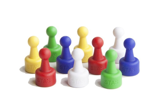 STAS magneti colorati, set vivace per decorare pareti.
