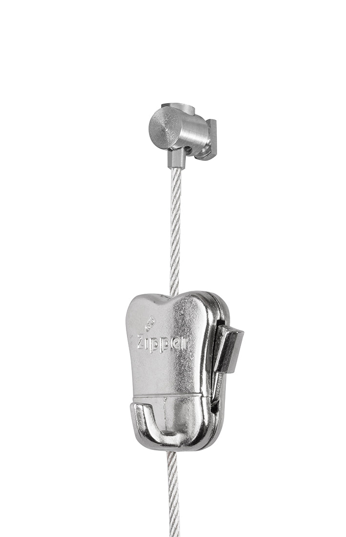 STAS gancio plasterrail con opzioni zipper o smartspring.