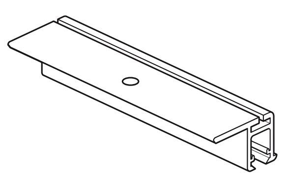 STAS prorail flat bianco 100 cm: ideale per gallerie e spazi espositivi.