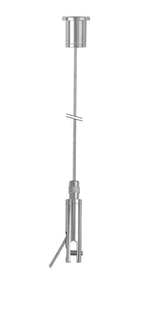 STAS kit di sospensione con gancio per pannello (4mm) ideale per pannelli in alluminio dibond.