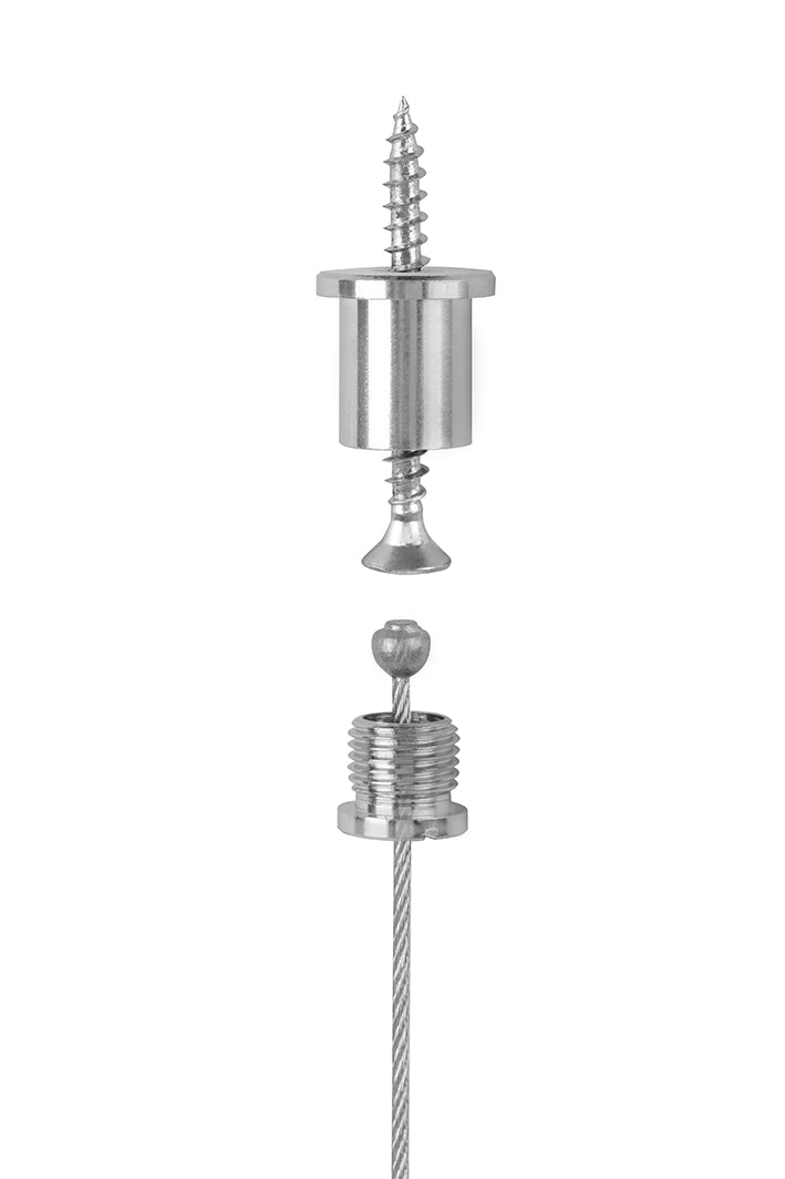 STAS kit di sospensione con presa per cavo M10: adatto a appendere luci e altri oggetti a soffitto.