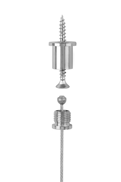 STAS kit di sospensione con presa per cavo M10: adatto a appendere luci e altri oggetti a soffitto.
