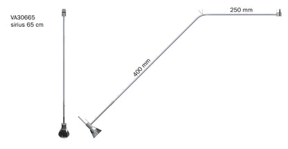 STAS multirail armatura sirius disponibile in lunghezze 40, 50, 65 cm.