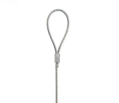 STAS cavo d'acciaio con anello, perfetto per ganci da parete STAS, supporta fino a 20 kg.