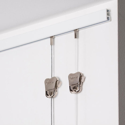 STAS minirail wit +staal perlon +zipper