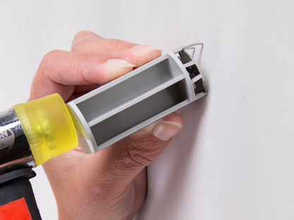 Set completo: STAS drywallXpress include cliprail, clip e strumento ausiliario.