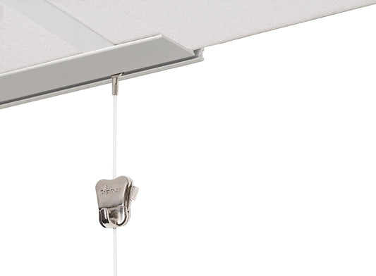 STAS binario per controsoffitto bianco 200 cm ideale per controsoffitti eleganti e invisibili.