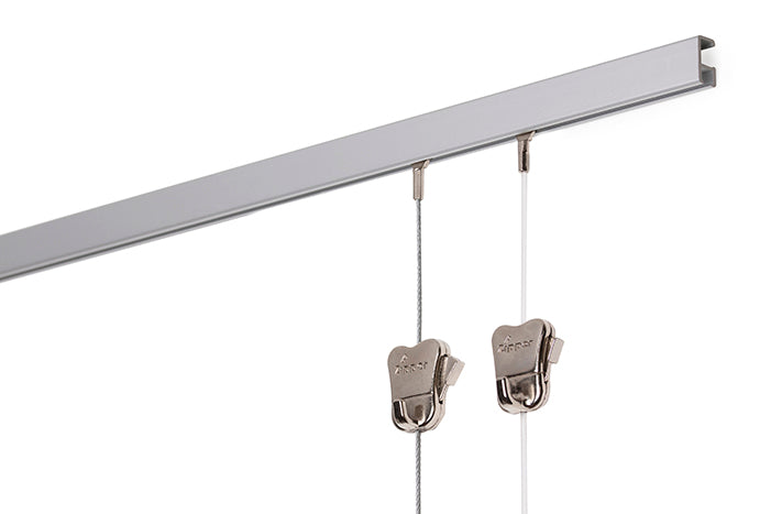 Set completo: STAS minirail 150cm - 2 cavi perlon di 150cm con STAS zipper inclusi