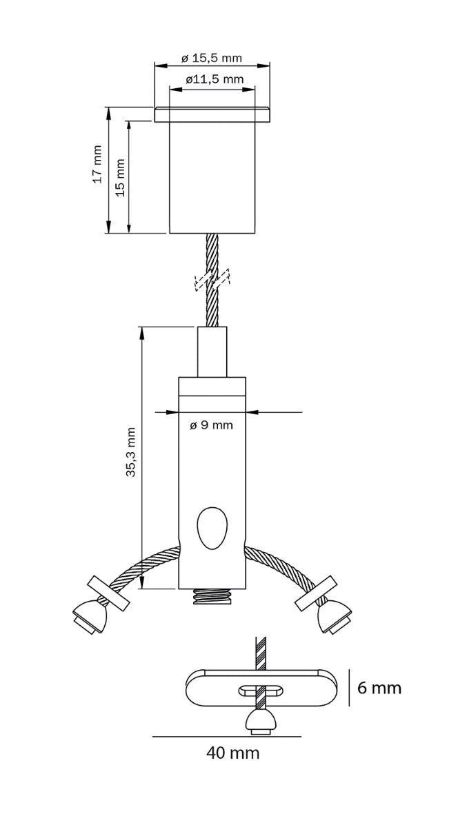STAS kit di sospensione con ancoraggi trasversali