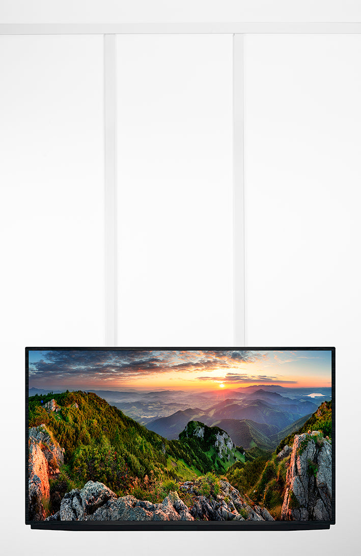 STAS gancio per TV adatto per ganci a parete o soffitto senza danni.