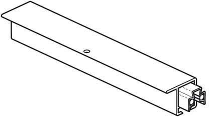 STAS u-rail multi 200 cm in bianco, nero e alluminio.